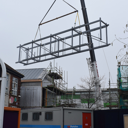 Link bridge installation at Tollgate Primary School