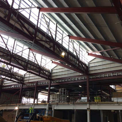 Staff and Students at the German School See Their Emerging Sports Hall for the First Time